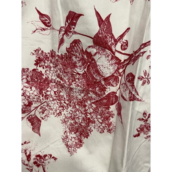 New D&CO Denim+Company Red & Beige Toile Print Preppy Skort Pockets Size Medium - Picture 7 of 8